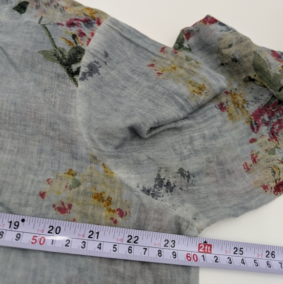 Vintage Goa Floral Embroidered Cotton Tunic Top Boho Hippie Peasant Blouse M - Picture 7 of 11